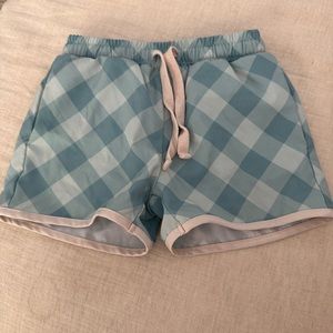 Boys Checker Swim Trunks